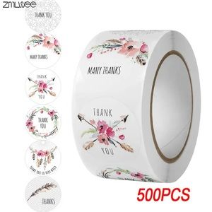 500 THANK YOU STICKERS NEW 1”